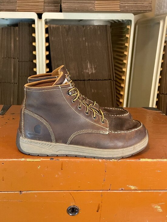 CARHARTT Men\'s Size 10.5 M CMX4023 Lightweight Casual Wedge Brown Work Boots main image 5